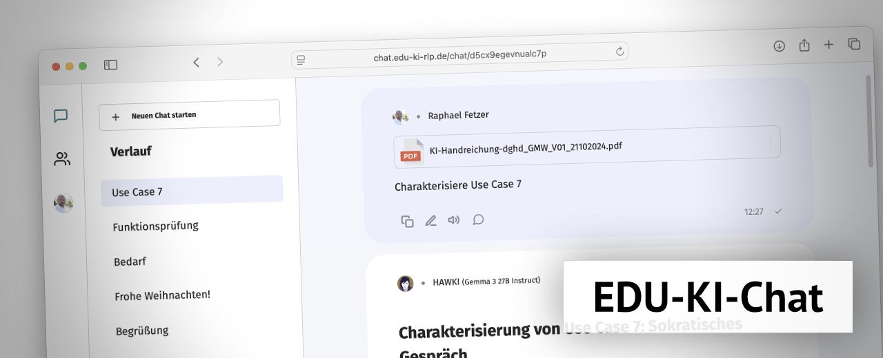 Screenshot des EDU-KI-Chats